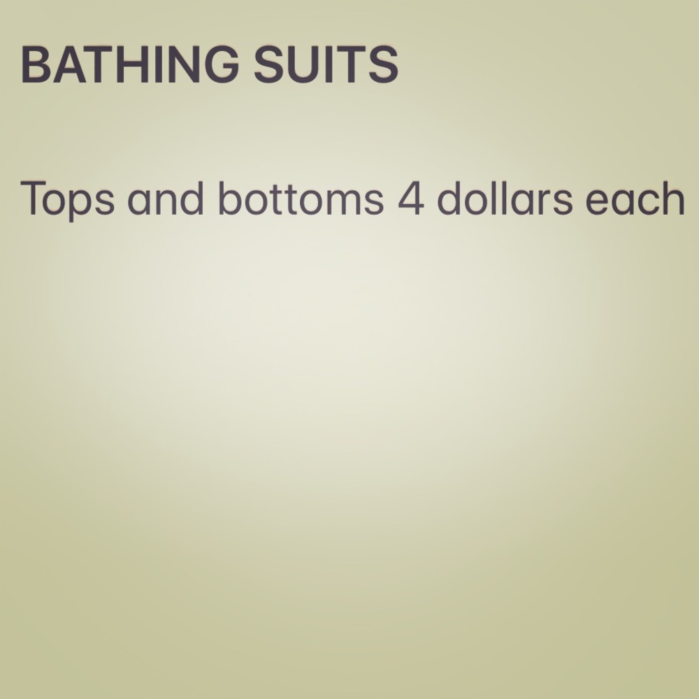 Bathing suits